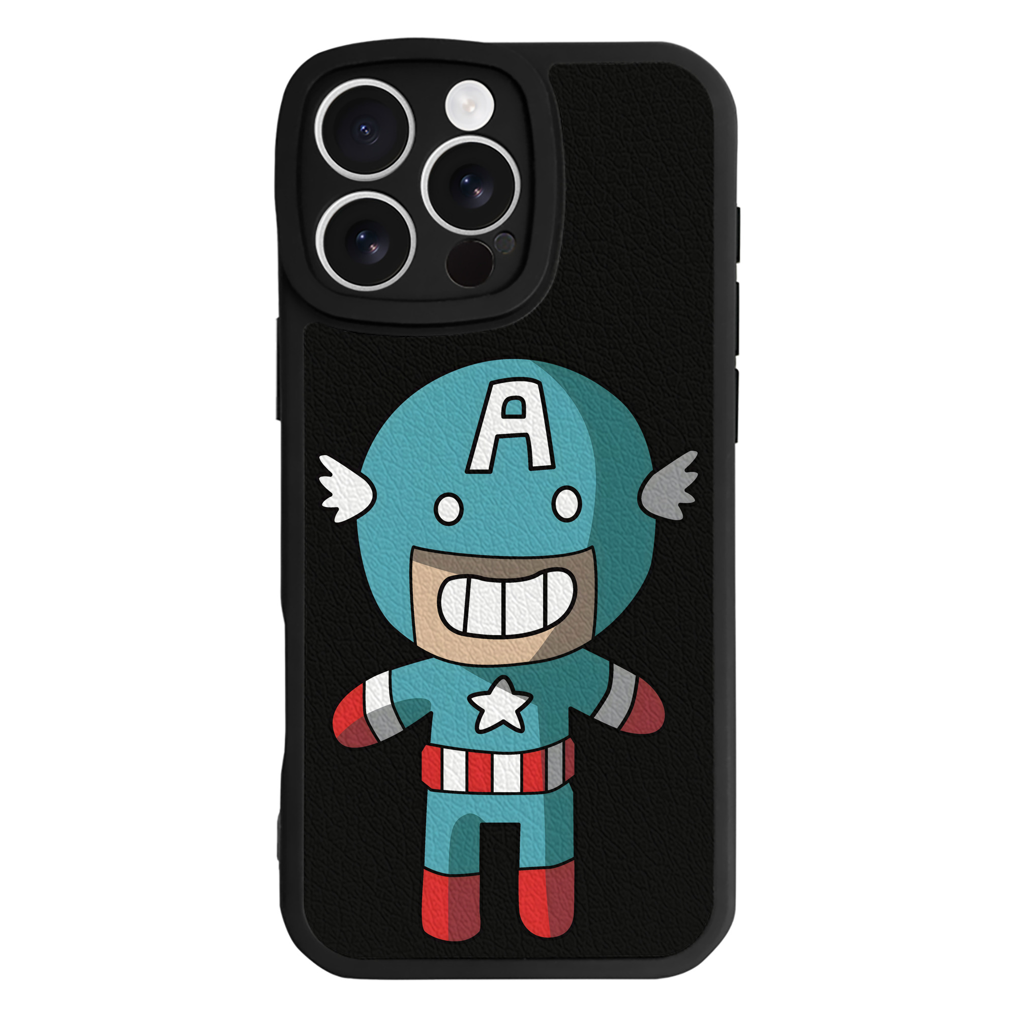 （画像用） アベンジャーズ The Avengers 【iPhone 16シリーズ対応】シリコンスマホケース（レザー調） 材質：シリコン